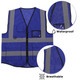 Reflecive Hi-Vis Zip-Up Mesh Safety Vests